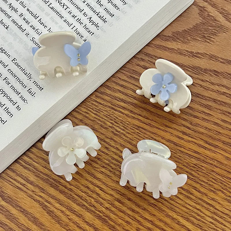 Women'S Sweet Simple Style Flower Butterfly Arylic Hair Claws