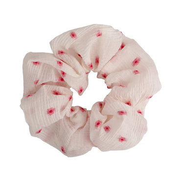 Women'S Sweet Simple Style Flower Cloth Embroidery Hair Tie