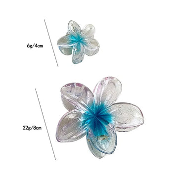 Women'S Sweet Simple Style Flower Plastic Hair Claws