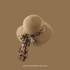 Women'S Vacation Simple Style Letter Solid Color Big Eaves Straw Hat