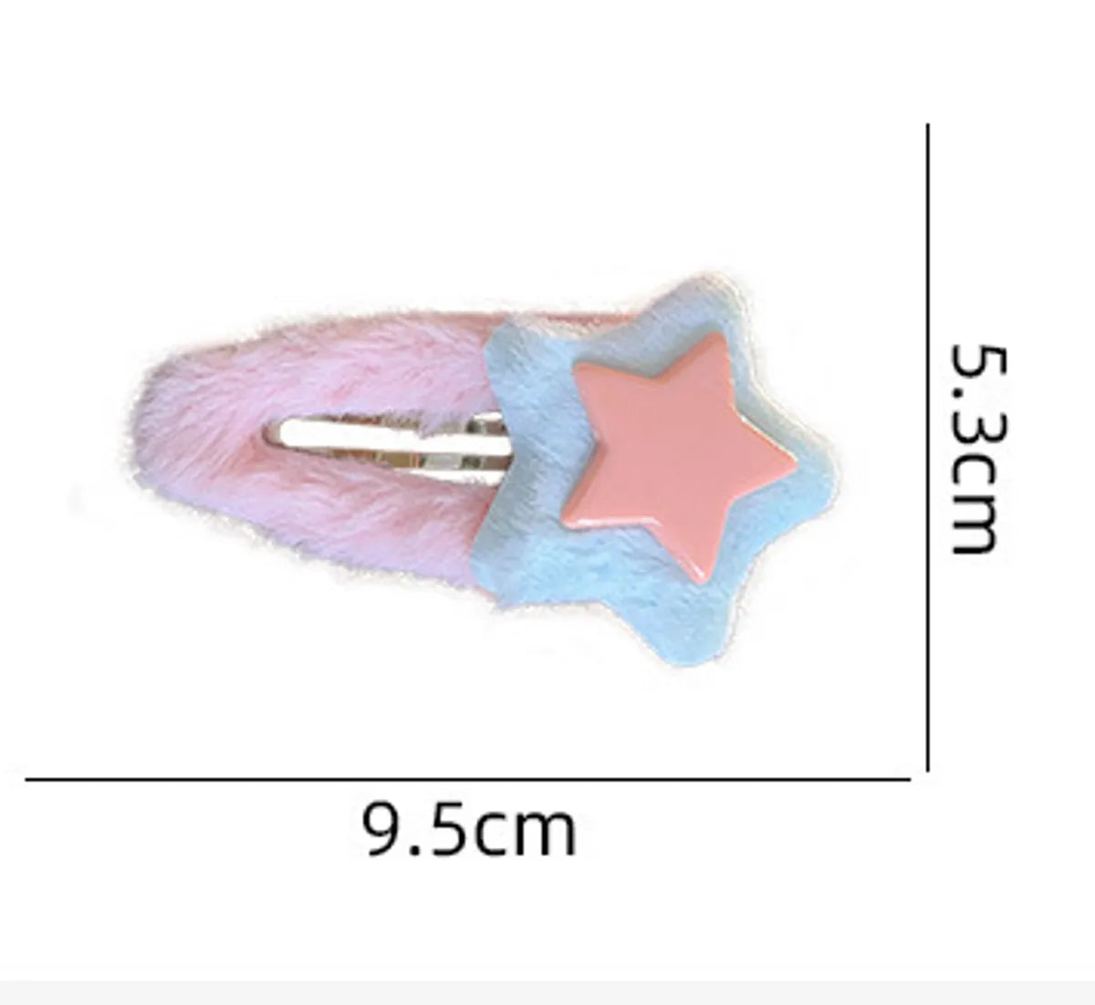 Women'S Y2K Sweet IG Style Star Plush Hair Clip