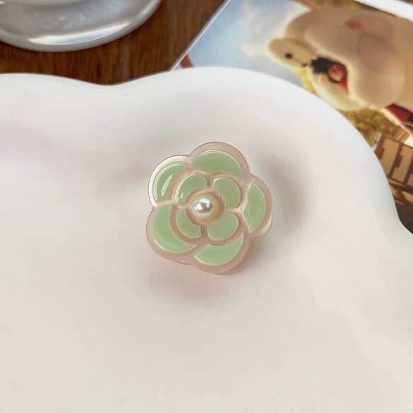Women's Acetic Acid Handmade Camellia Style Hair Clip