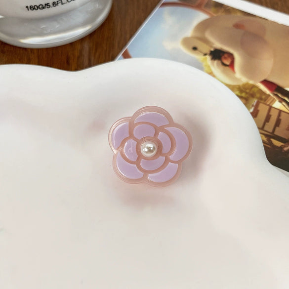 Women's Acetic Acid Handmade Camellia Style Hair Clip