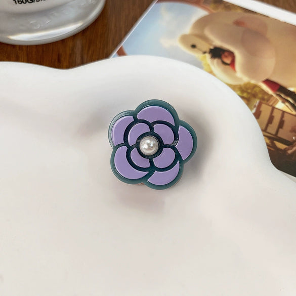Women's Acetic Acid Handmade Camellia Style Hair Clip