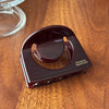 Women's Acetic Acid Hollow Halfround Light Luxury Style Printed Hair Clip