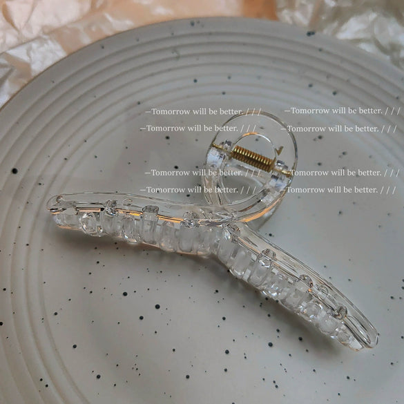 Women's Acrylic Acetate Shark Hair Claw Clip Geometric Fashion Hair Accessory With Injection Molded Finish