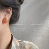 Women's Acrylic Drop Shaped Earrings In Fresh Blue Candy Color With Electroplated Geometric Fashion Style Ear Jewelry