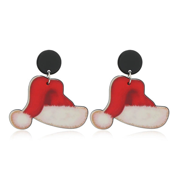 Women's Acrylic Earrings With Cartoon Character And Geometric Patterns For Festival