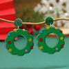 Women's Acrylic Earrings With Cartoon Character And Geometric Patterns For Festival