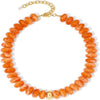 Women's Acrylic Geometric Bead Necklace With Stainless Steel Pendant Ball Chain And Handmade Beading Adjustable Choker