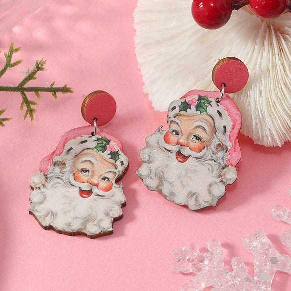 Women's Acrylic Geometric Christmas Tree Fashion Festival Earrings