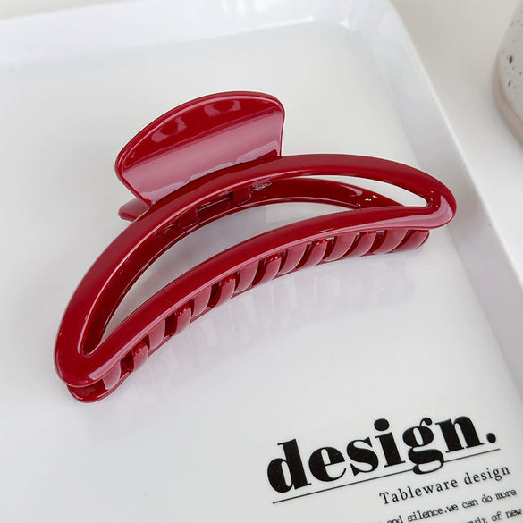 Women's Acrylic Geometric Grabber Hairpin Baking Varnish Hair Accessories