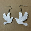 Women's Acrylic Glitter Pigeon Earrings Fashionable Elegant Style