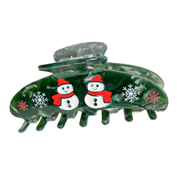 Women's Acrylic Handmade Cartoon Gingerbread Man Hair Shark Clip Hair Accessories