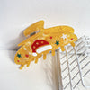 Women's Acrylic Handmade Cartoon Gingerbread Man Hair Shark Clip Hair Accessories