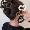 Women's Acrylic Handmade Love Hairpin Highend Frosted Gripper Shark Clip Hair Accessories