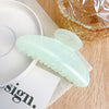 Women's Acrylic Handmade Love Hairpin Highend Frosted Gripper Shark Clip Hair Accessories