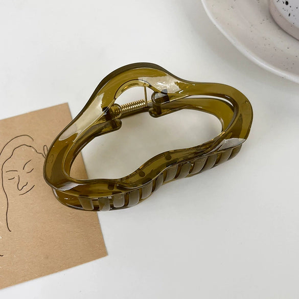 Women's Acrylic Large Shark Clip Headwear Stamping Hairpin