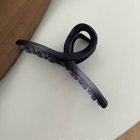 Women's Acrylic Matte Hair Clip French Retro Style With Baking Paint Treatment