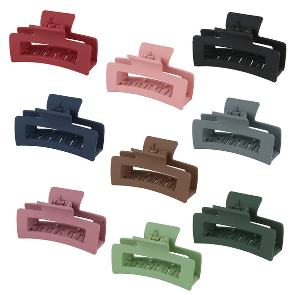 Women's Acrylic Rectangular Baking Paint Hair Clip