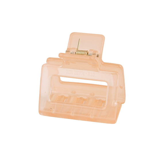 Women's Acrylic Rectangular Hairpin Claw Clip With Geometric Style And Baking Paint Treatment