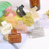 Women's Acrylic Rectangular Hairpin Claw Clip With Geometric Style And Baking Paint Treatment