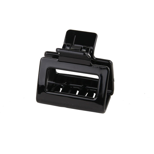 Women's Acrylic Rectangular Hairpin Claw Clip With Geometric Style And Baking Paint Treatment