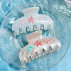 Women's Acrylic Semicircular Baking Paint Light Luxury Minimalist Vacation Style Hair Clip