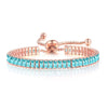 Women's Adjustable Birthstone Bracelet Zircon Geometric Fashion Jewelry Accessories