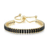 Women's Adjustable Birthstone Bracelet Zircon Geometric Fashion Jewelry Accessories