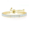 Women's Adjustable Birthstone Bracelet Zircon Geometric Fashion Jewelry Accessories