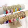 Women's Adjustable Braided Crystal Glass Beaded Bracelet Geometric Ins Style Fashion Bracelet