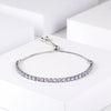 Women's Adjustable Color Zircon Geometric Style Highend Temperament Nonfading Crystal Bracelet For Women