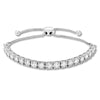 Women's Adjustable Copper Bracelet With Zircon Inlay And Letter Text Design Simple Elegant Jewelry