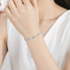 Women's Adjustable Copper Bracelet With Zircon Inlay Geometric Design And Electroplated Finish Wholesale Jewelry