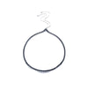 Women's Adjustable Copper Collar Necklace With Geometric Zircon Pendant Simple Natural Style Bamboo Chain Statement Jewelry