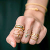 Women's Adjustable Copper Snake Shaped Open Ring With Zircon Electroplated Animal Zodiac Style