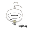 Women's Adjustable Geometric Bright Star Bracelet In Environmentally Friendly Copper With Colorful Zirconia Accents