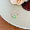 Women's Adjustable Opening Copper Ring With Geometric Style And Electroplating Treatment