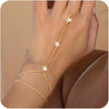 Women's Adjustable Retro Geometric Copper Ring And Bracelet Set Simple Electroplated Fashion Jewelry Daily Wear Accessories