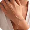 Women's Adjustable Retro Geometric Copper Ring And Bracelet Set Simple Electroplated Fashion Jewelry Daily Wear Accessories