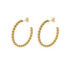 Women's All Match Twist Earrings In Stainless Steel With Geometric Design And Pvdp Furnace Real Gold Treatment