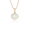 Women's Allmatch Light Luxury S925 Silver Geometric Pendant Clavicle Necklace With Cross Chain