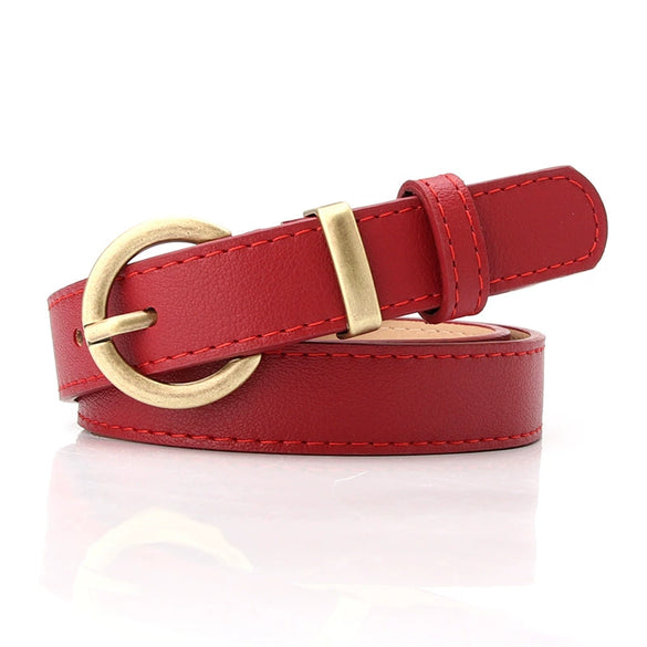 Women's Allmatch Minimalist Fashion Light Luxury Casual Pin Buckle Belt Made Of High Quality Pu With Alloy Belt Buckle And Electroplating Design