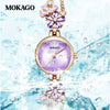 Women's Alloy Alloy And Belt Inlaid With Crystal Zirconium Round Dial Fashion Watch