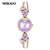 Women's Alloy Alloy And Belt Inlaid With Crystal Zirconium Round Dial Fashion Watch