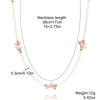 Women's Alloy And Artificial Crystal Beaded Necklace Handmade With Honeybee Animals Pattern And Electroplating Treatment