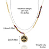 Women's Alloy And Artificial Crystal Beaded Necklace Handmade With Honeybee Animals Pattern And Electroplating Treatment
