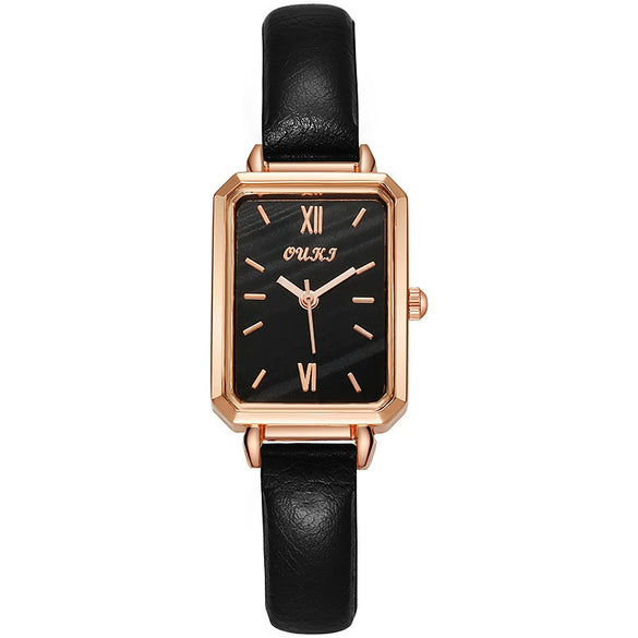 Women's Alloy And Imitation Leather Fashion Retro Square Watch
