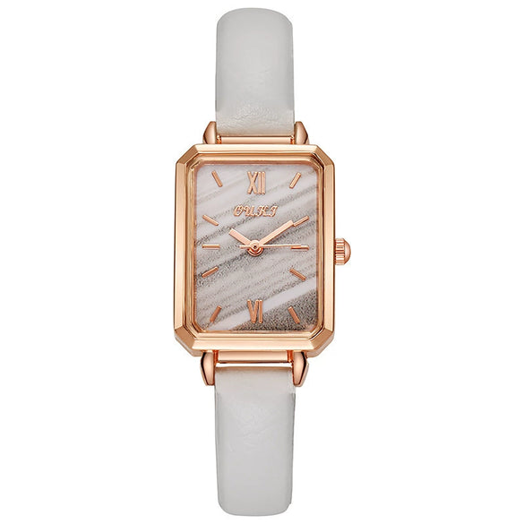 Women's Alloy And Imitation Leather Fashion Retro Square Watch